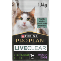 PRO PLAN Liveclear Sterilised Adult 1+con pavo