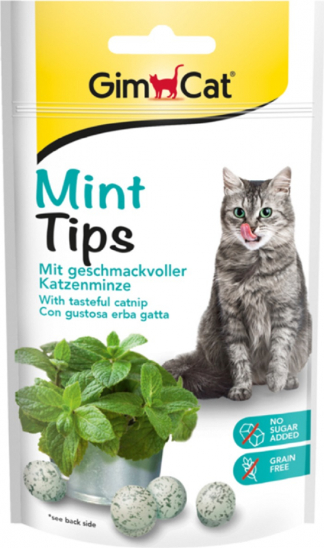 GIMCAT Mint Tips Snack para gatos con catnip