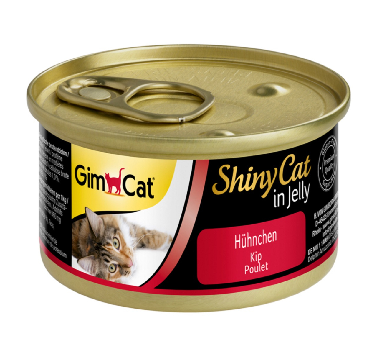 GIMCAT ShinyCat Comida húmeda para gatos Pollo en gelatina