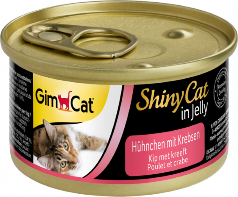 GimCat ShinyCat in Jelly Hühnchen mit Krebsen für Katzen