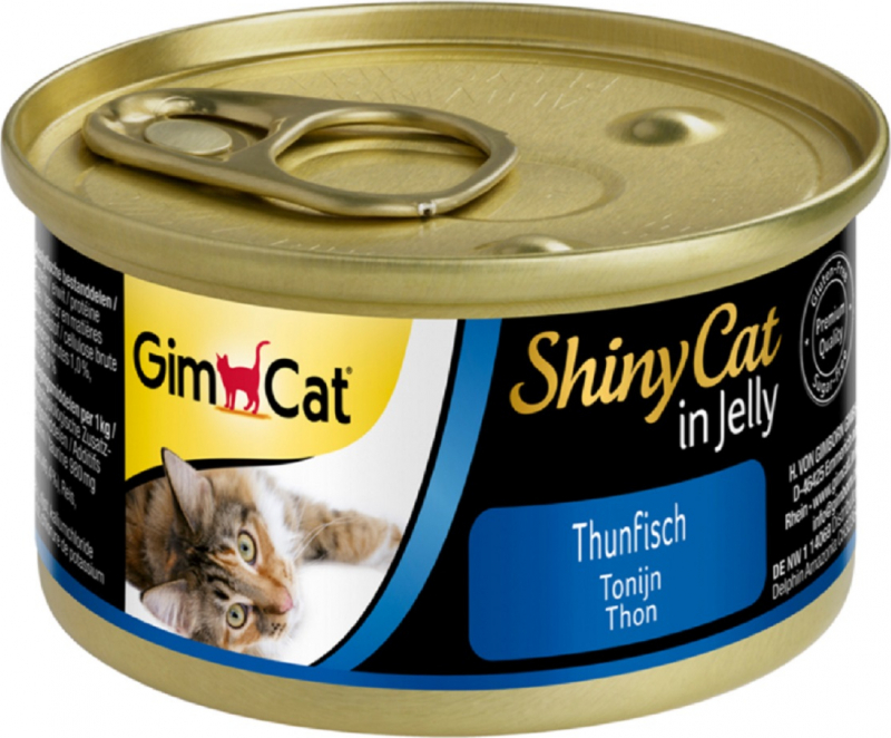 GIMCAT ShinyCat Comida húmeda para gatos Atún en gelatina