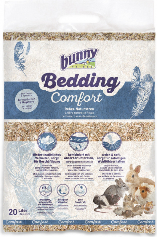 BUNNY Bedding Comfort Lecho natural para relajamiento para roedores