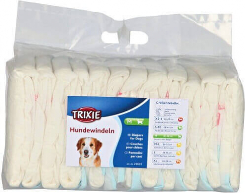 Homyl Hundewindeln Hund Hygieneunterhose für kleine Hunde und Hündin einstellbar & waschbar Zufällige Farbe 