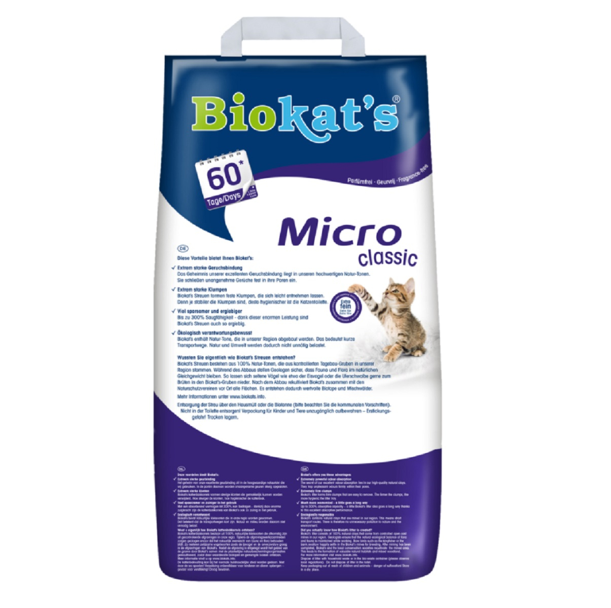 Biokat's Micro Classic Areia para gato