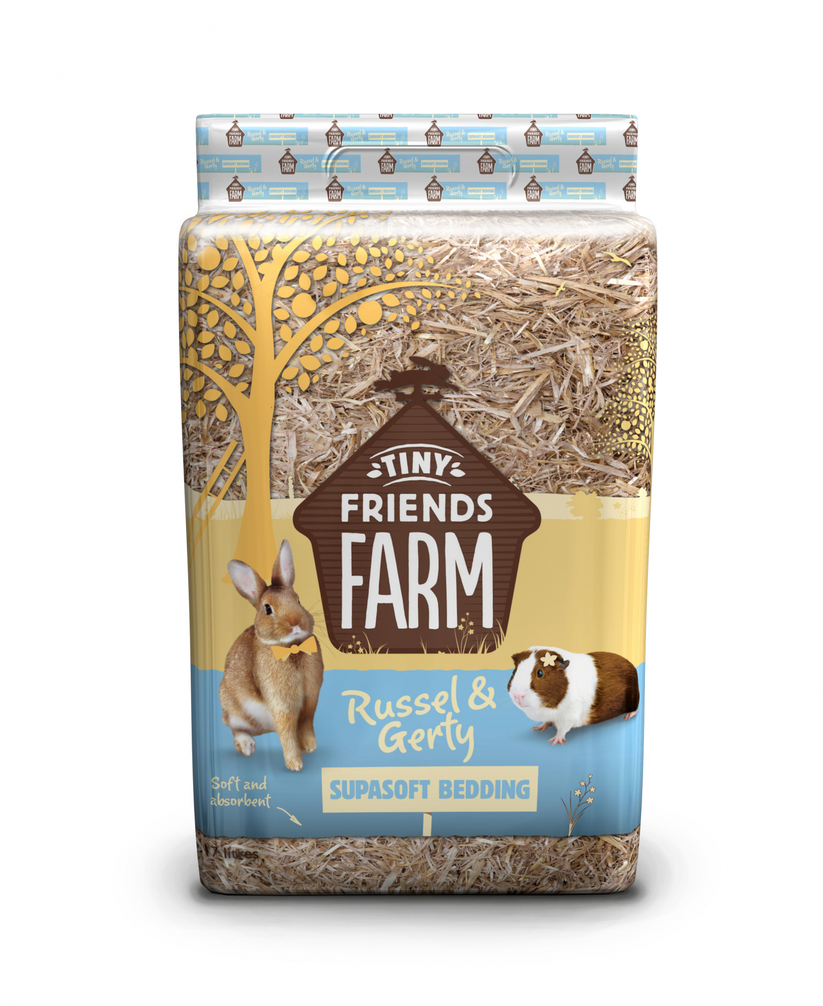 Tiny Friends Farm Russel & Gerty Supasoft Bedding litière en paille rongeurs