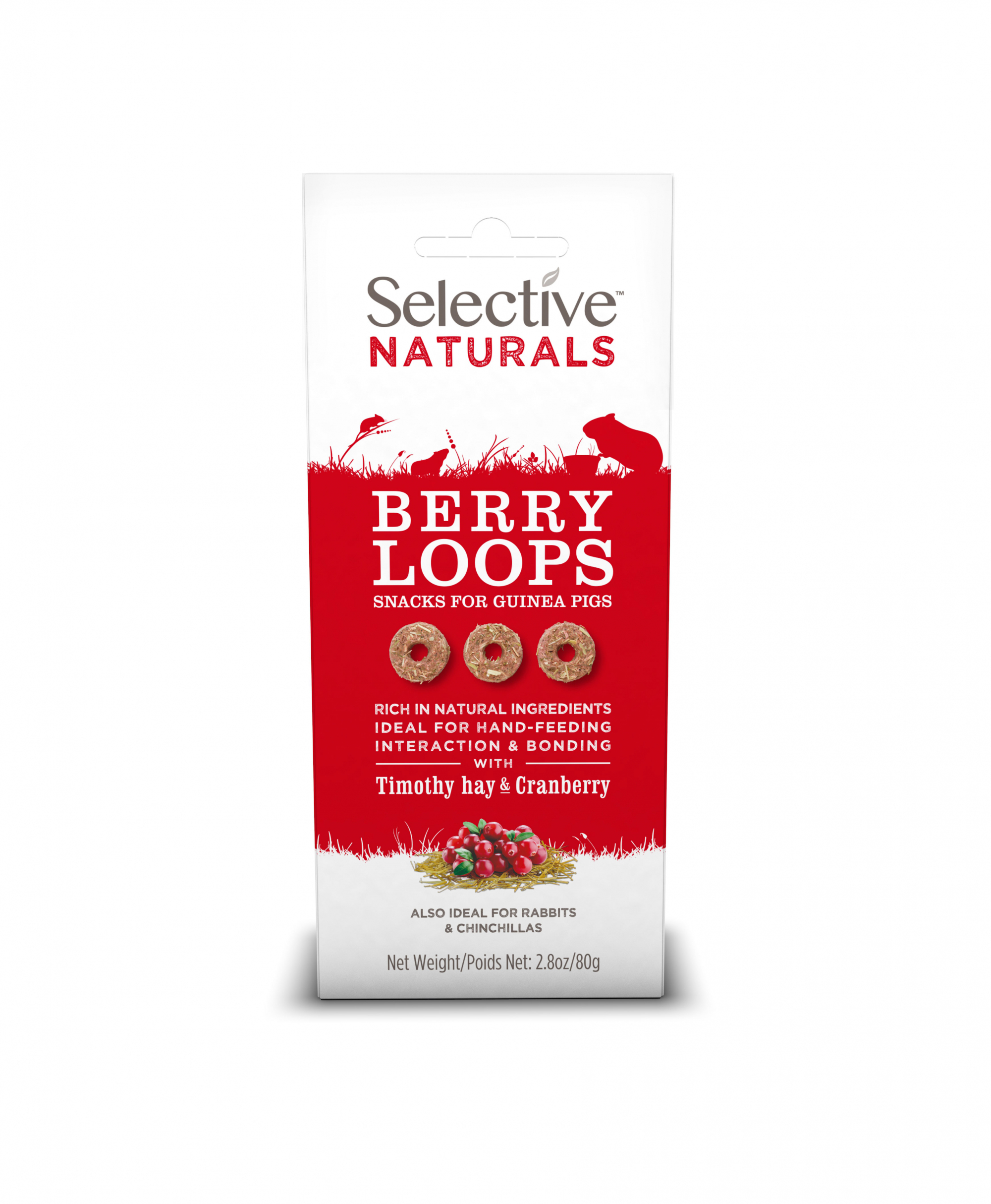Supreme Science Selective Selective Berry Loops Timothy & Cranberry Kaninchen, Meerschweinchen, Chinchillas und Degus