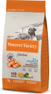 NATURE'S VARIETY Selected Mini Adult, met zalm
