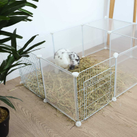 Enclos modulable Zolia Willy avec parois transparentes - Set complet pour lapins, rongeurs