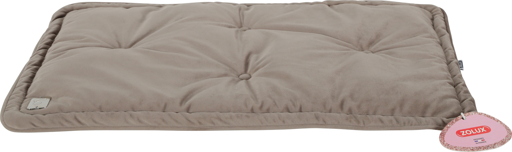 Couette taupe chesterfield Chambord pour chat