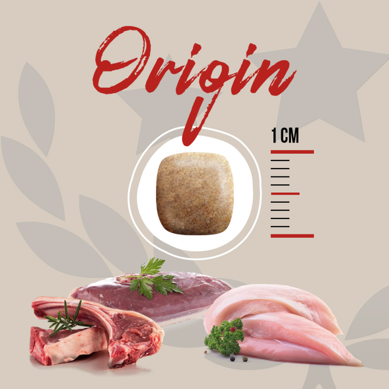 OPTIMUS Origin Fresh Meat pollo, anatra e agnello fresco per cani