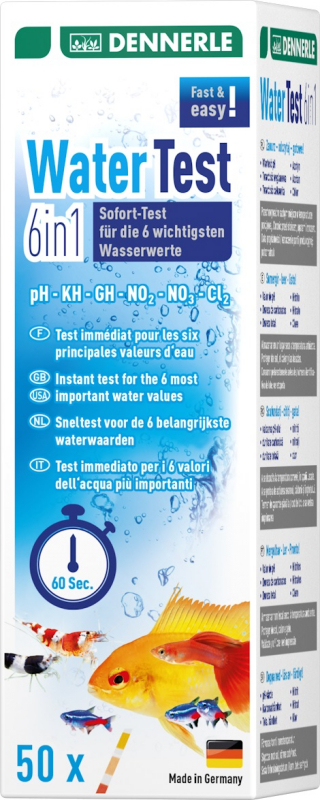 Dennerle watertest 6 in 1, 50 stuks