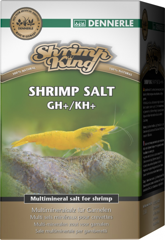 Dennerle Shrimp King Shrimp Salt GH/KH+, sels multiminéraux pour crevettes