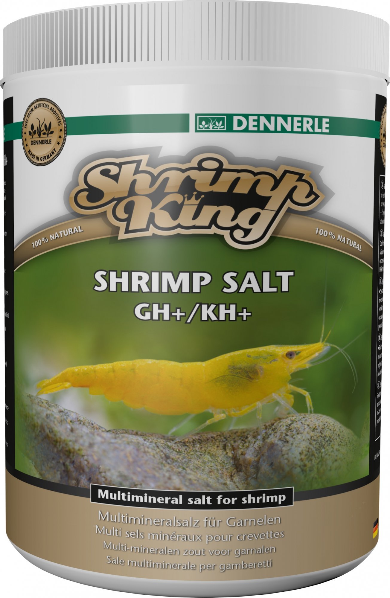 Dennerle Shrimp King Shrimp Salt GH/KH+, sais multiminerais para camarões