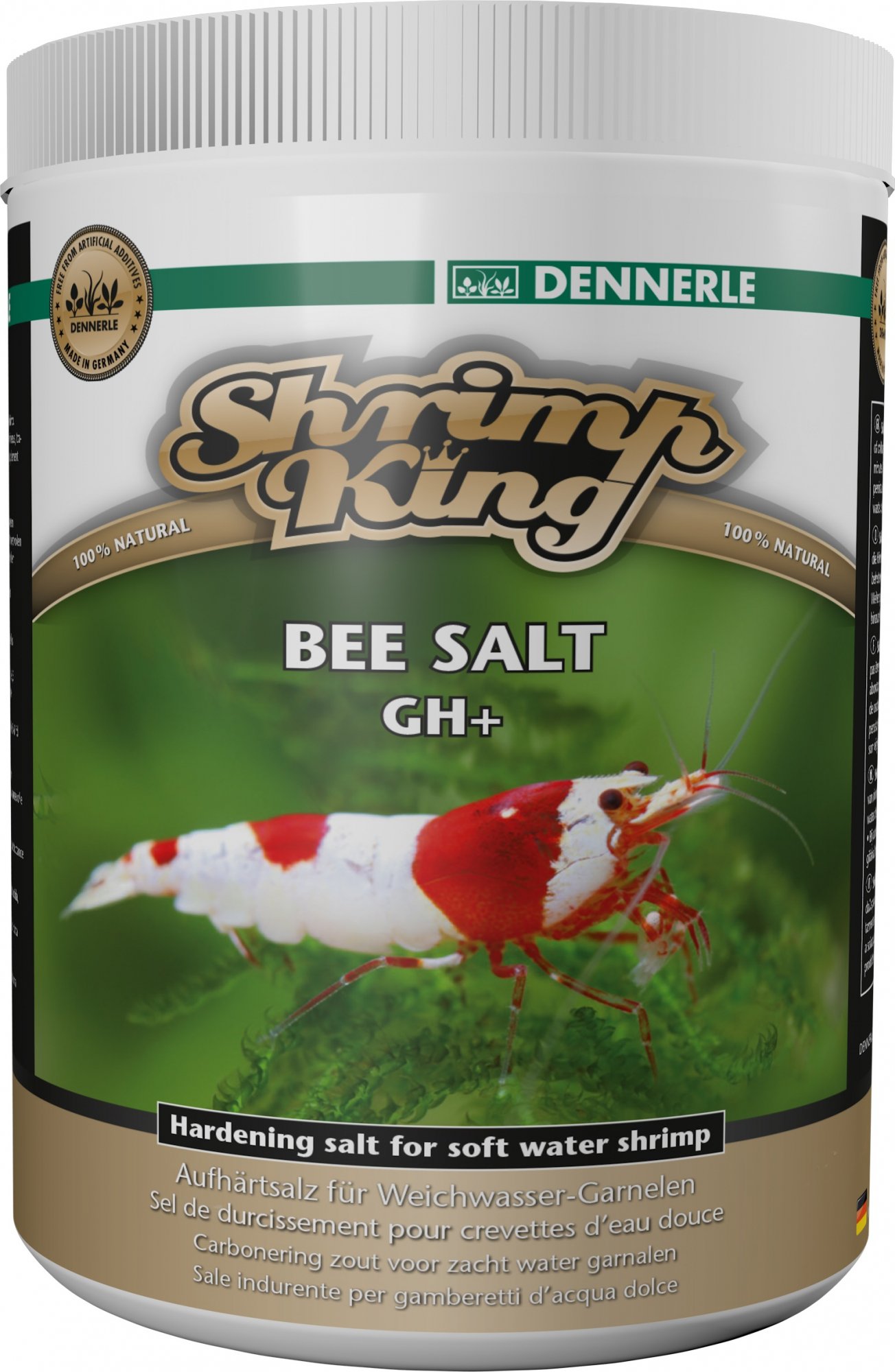 Dennerle Shrimp King Bee Salt GH+, sels multiminéraux pour crevettes d'eau douce