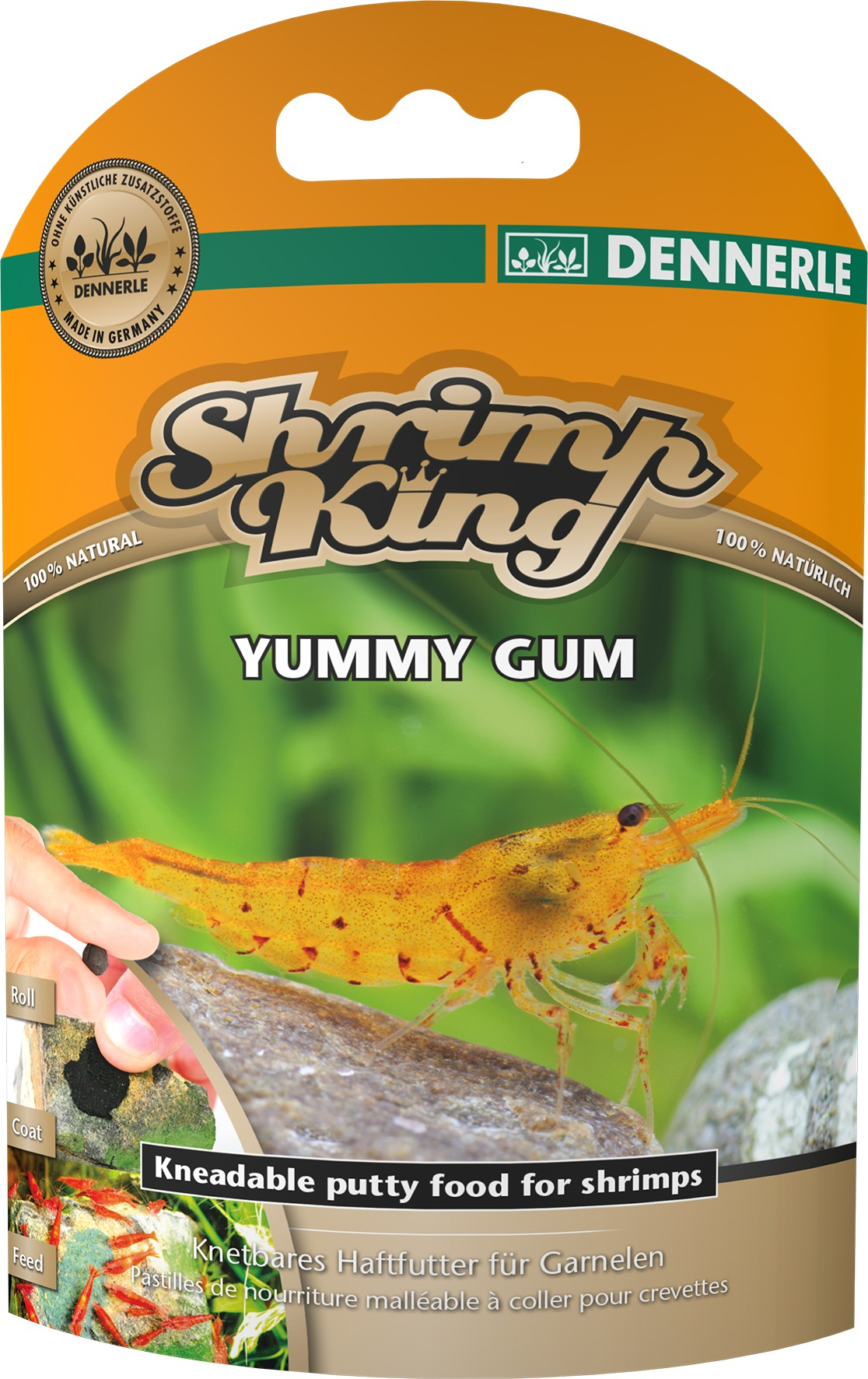Shrimp King Yummy Gum, alimento aderente para camarões