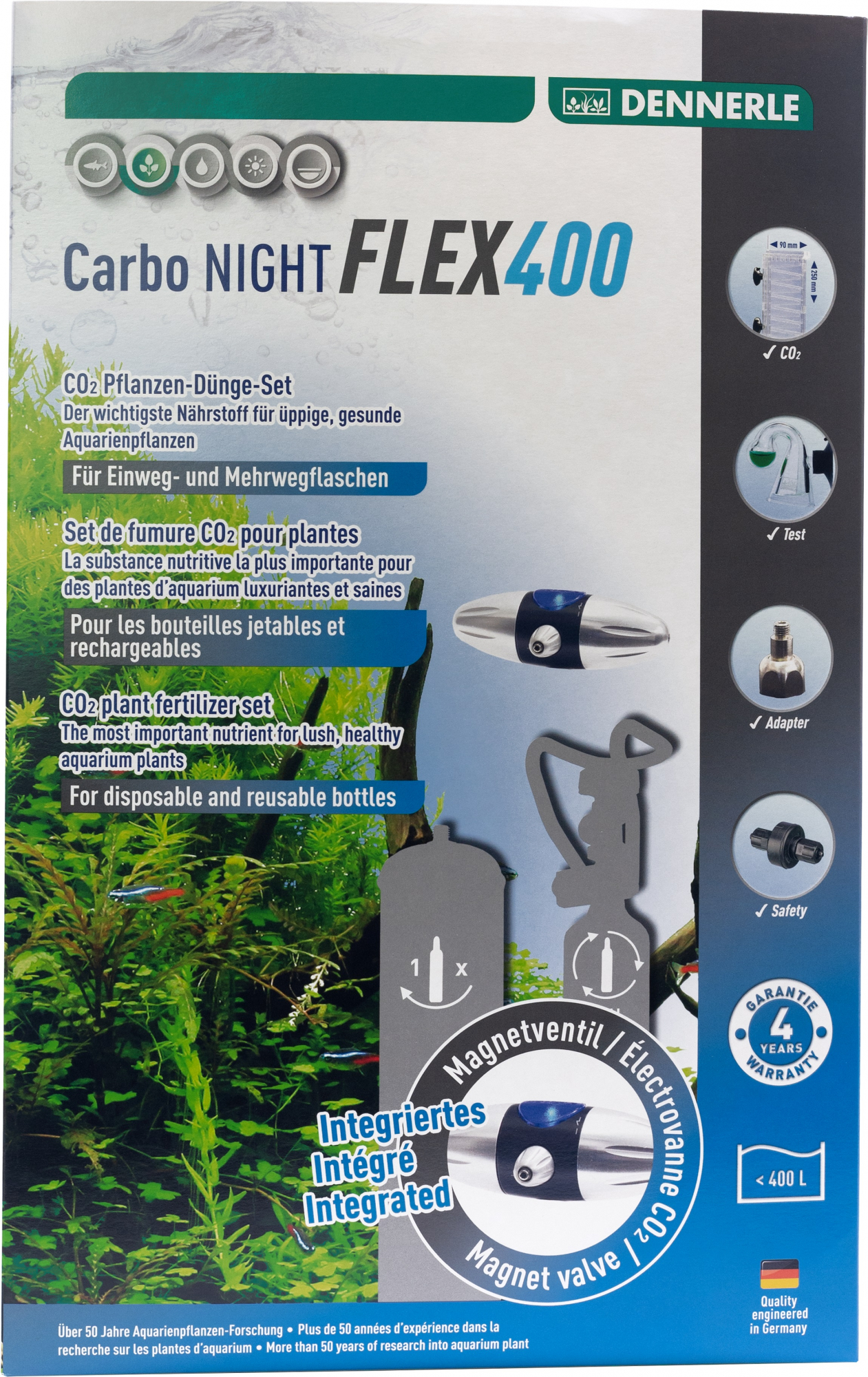 Dennerle Kit de CO2 Carbo Night Flex 400