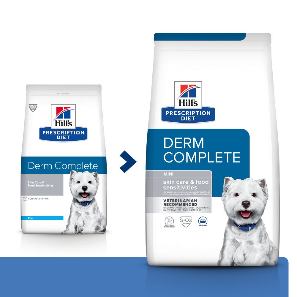 HILL'S Prescription Diet Canine Derm Complete Mini per cani di piccola taglia