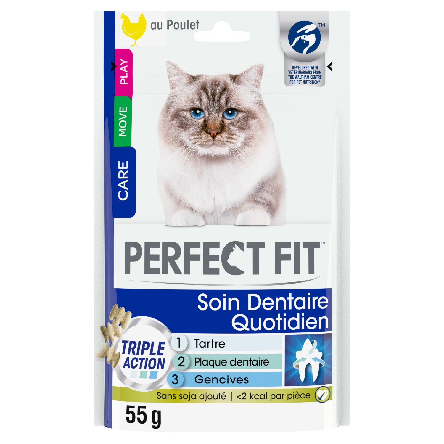 PERFECT FIT Snack dentali al pollo per gatti
