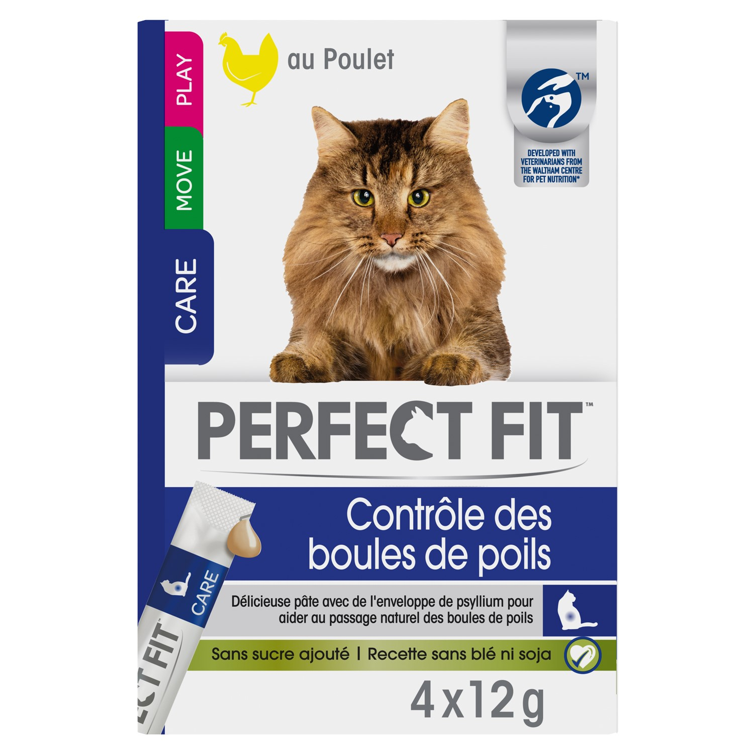 PERFECT FIT Snacks para gato anti-bolas de pêlo