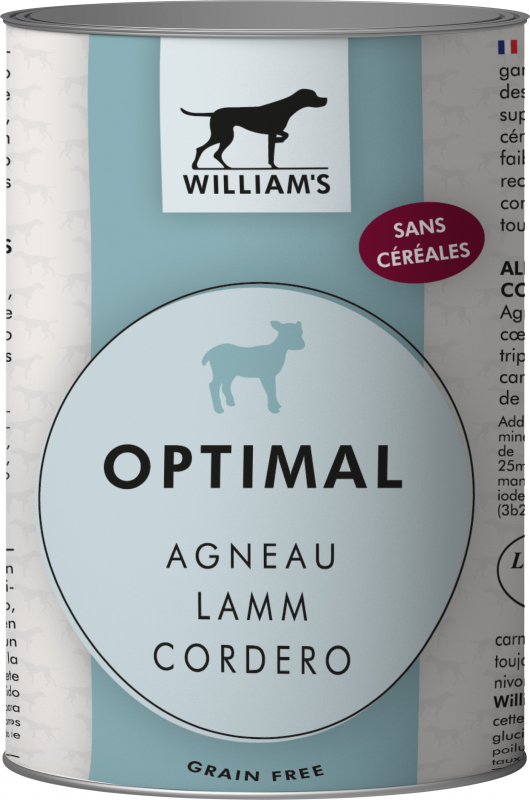 WILLIAM'S Nassfutter BIO & getreidefrei mit Lamm für Hunde