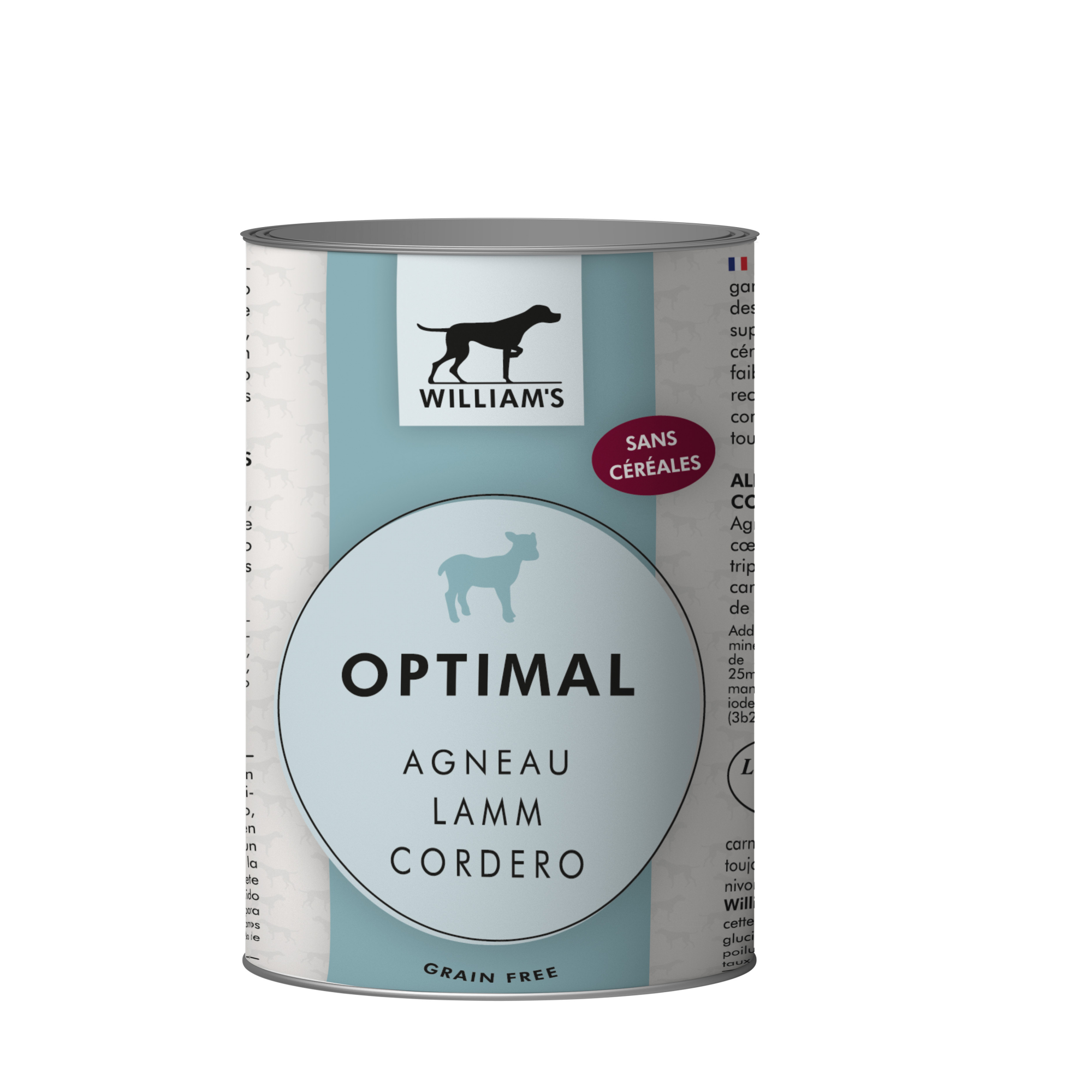 WILLIAM'S Cordero Paté sin cereales para perro