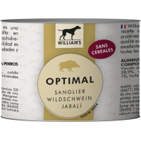 WILLIAM'S Comida húmeda sin cereales para perros con jabalí