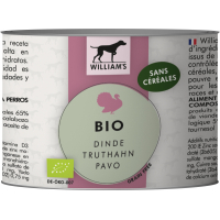 WILLIAM'S Pâtée pour chien BIO & sans céréales à la dinde