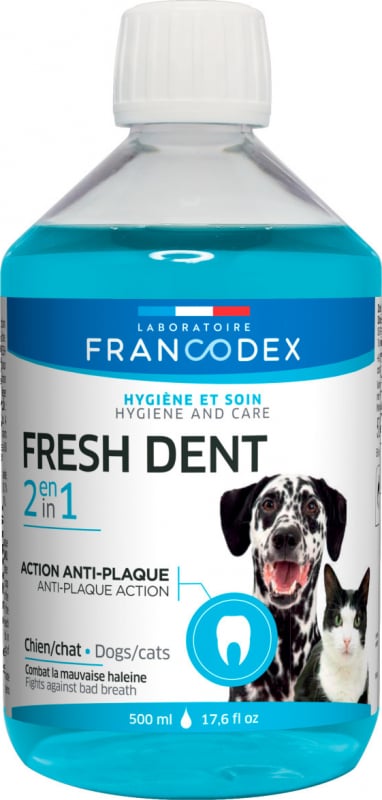 Francodex Soin dentaire Fresh dent 2 en 1 pour chien et chat