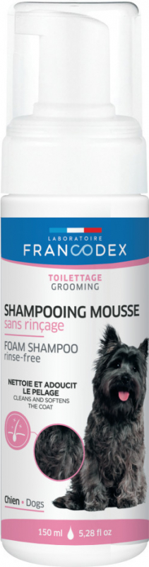 Francodex Shampooing mousse sans rinçage pour chien 