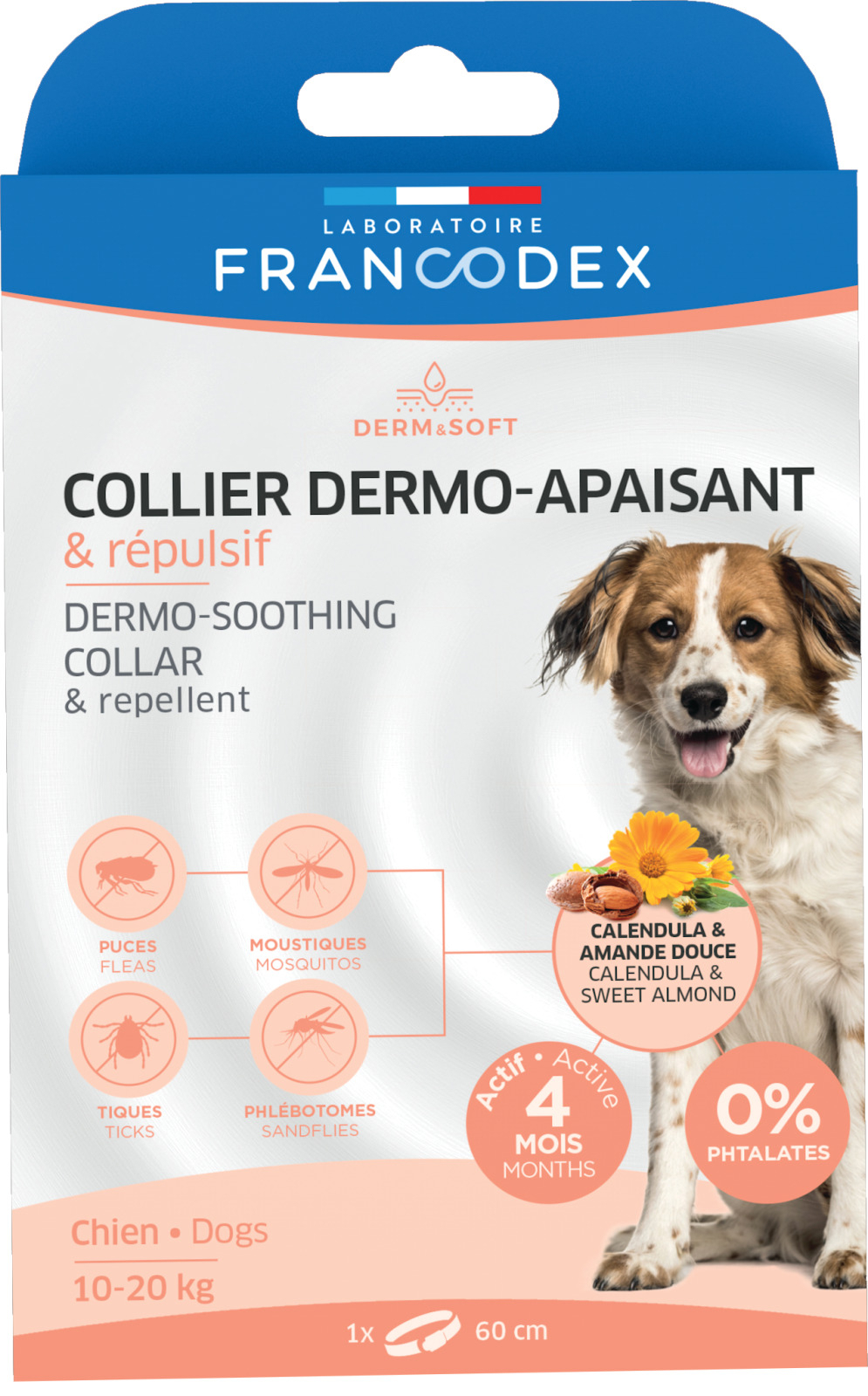 Francodex Coleira Dermo repelente para cão