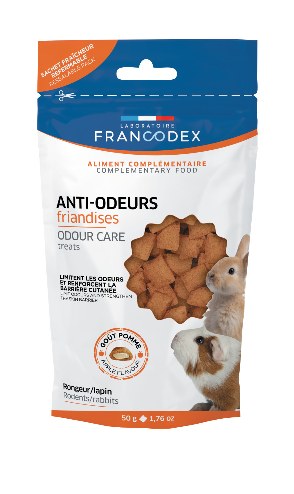 Snacks anti-odores para roedores FRANCODEX
