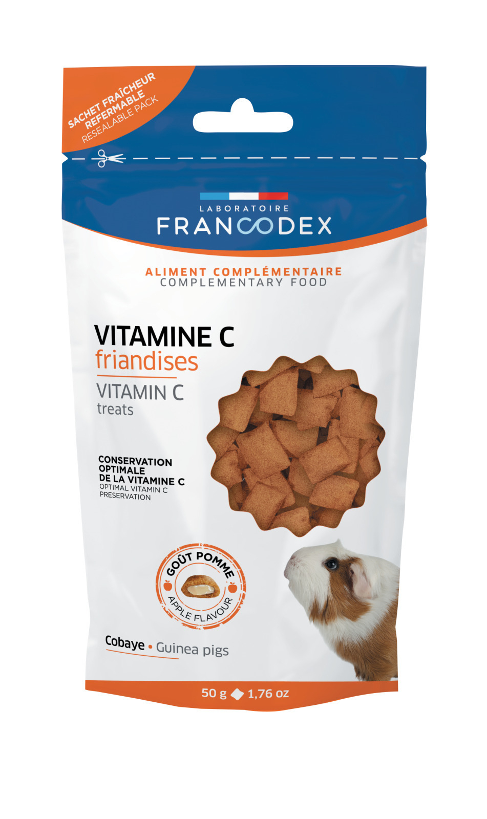 FRANCODEX Galletas de vitamina C para cobayas