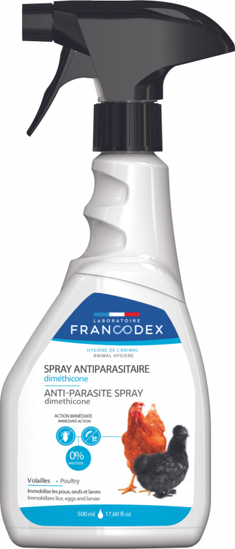 Spray antiparasitaires dimethicone pour volaille FRANCODEX