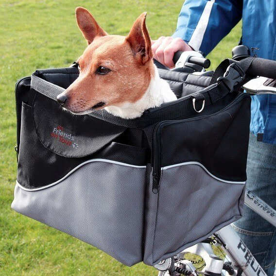 Panier avant à vélo pour chien Front-box de Luxe