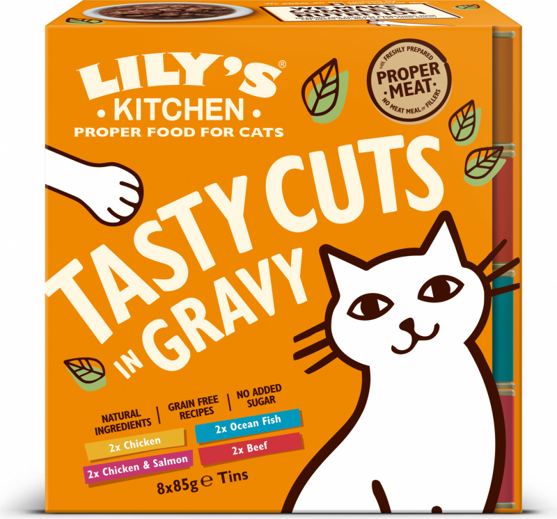 LILY'S KITCHEN Leckere Happen in Sauce Multipack (4 Geschmacksrichtungen) - 8 x 85 gr