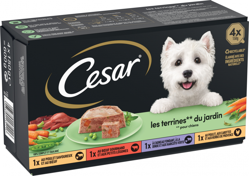 CESAR Landküche für erwachsene Hunde 4x150g