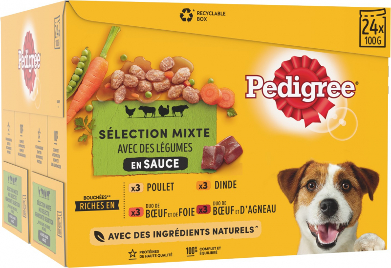 PEDIGREE Alimento húmido misto para cão - 4 variedades