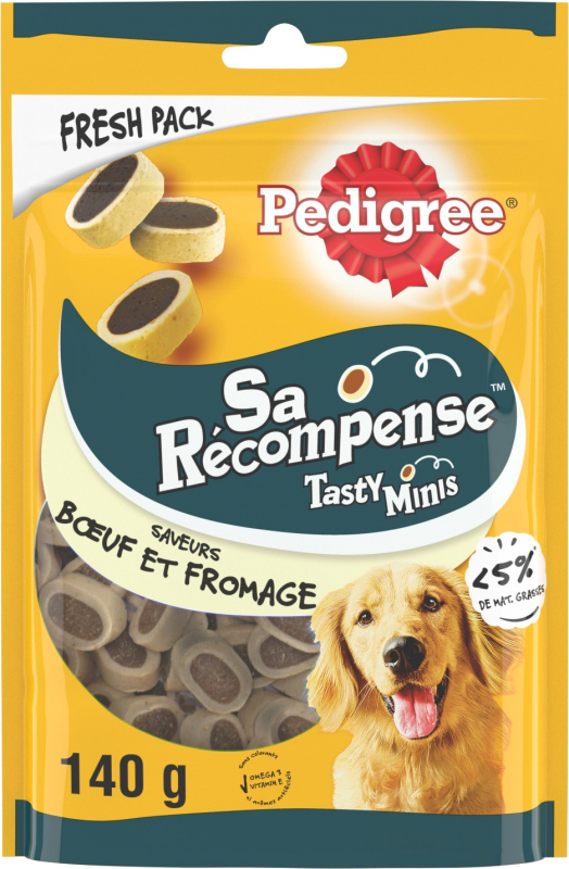 Pedigree sa récompense Tasty Minis Guloseimas para cão de queijo e carne