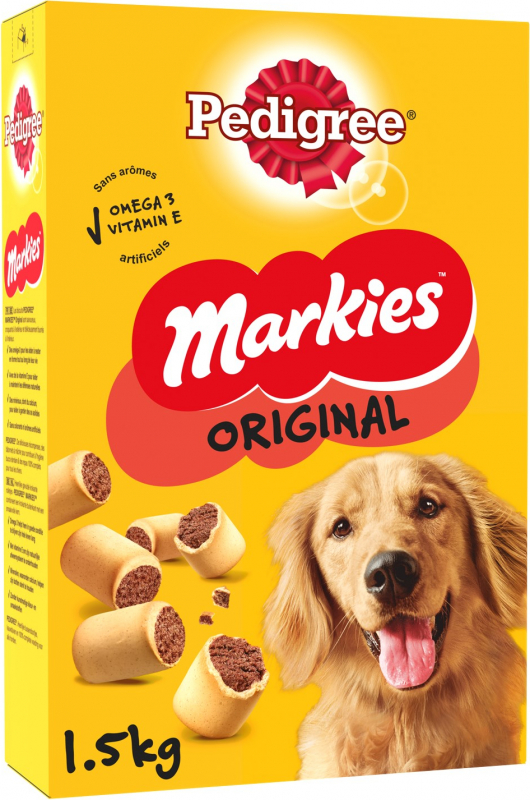 PEDIGREE MARKIES ORIGINAL Biscuits fourrés pour chien