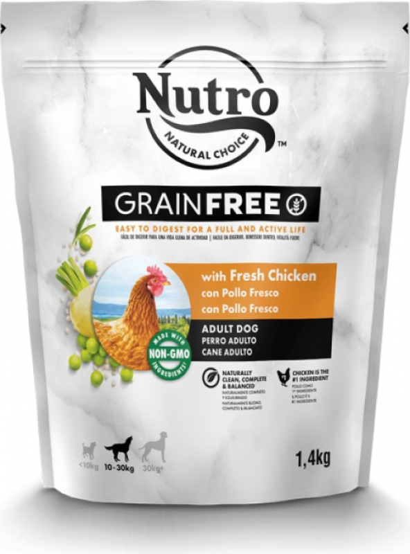 NUTRO Grain Free sans céréales au poulet pour chien adulte de moyenne et grande taille