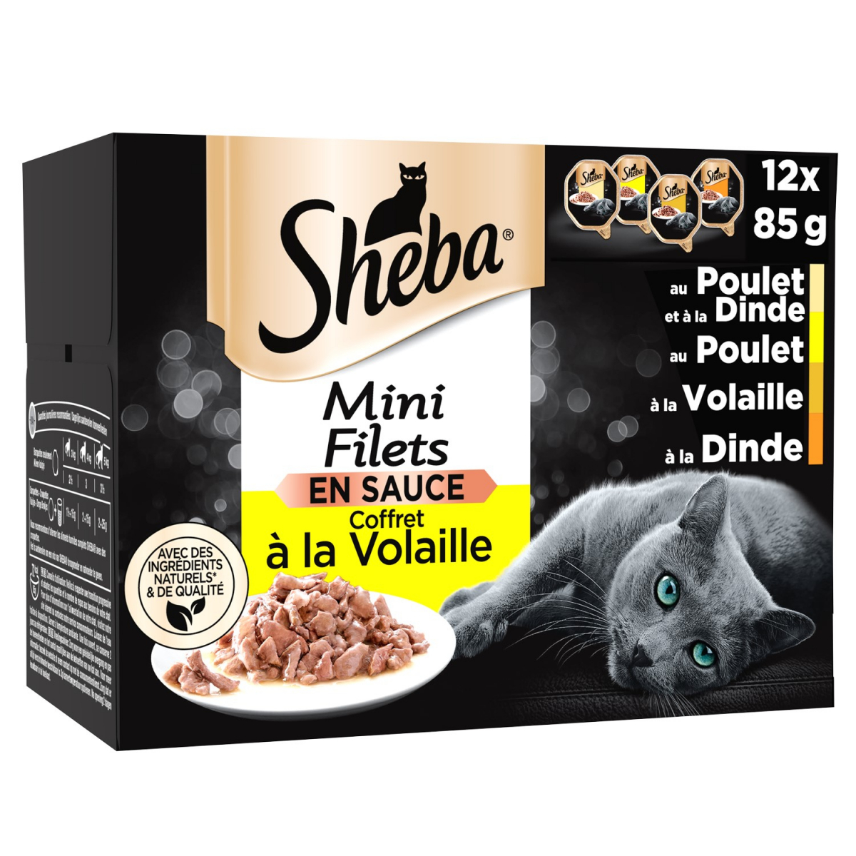 Verder Sterkte Verslaving SHEBA Natvoer voor katten Mini Filets in saus met gevogelte