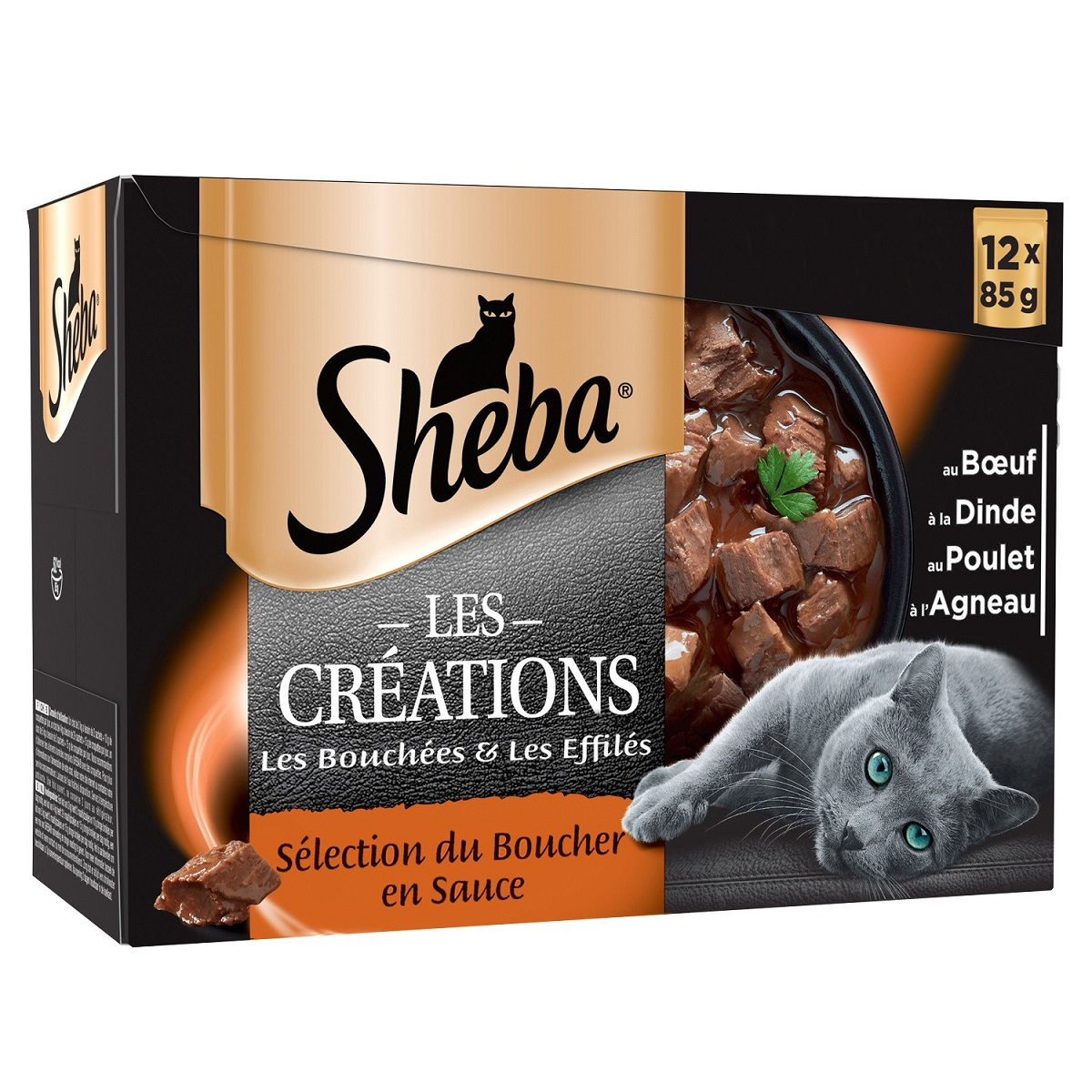 SHEBA Les Créations Selección de carnes Comida húmeda para gatos - 4 recetas