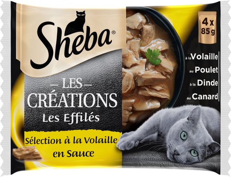 SHEBA Les Creations Comida húmeda para gatos Selección de Aves en salsa