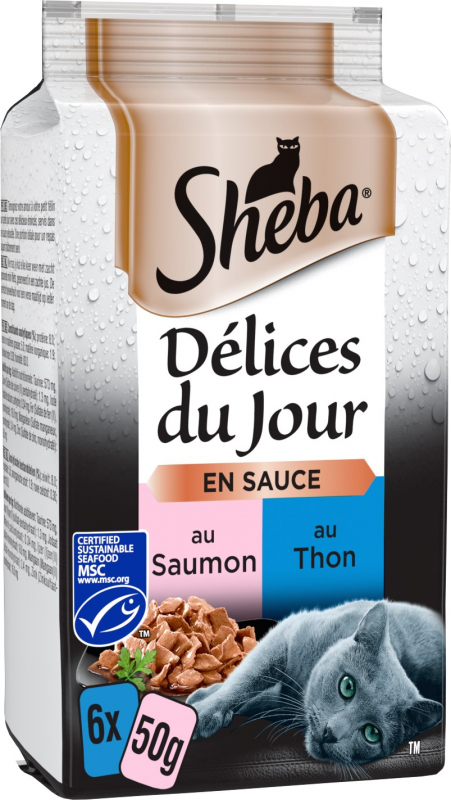Sheba Sauce Lover au thon pour chat