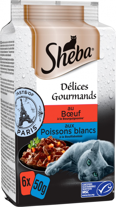 SHEBA Fresh Cuisine Taste of Paris paté para gato