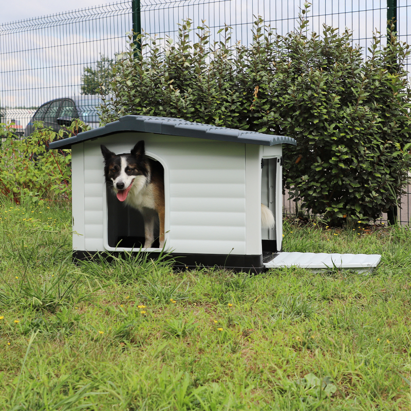 Caseta de plástico para perros con terraza - Zolia Thelma