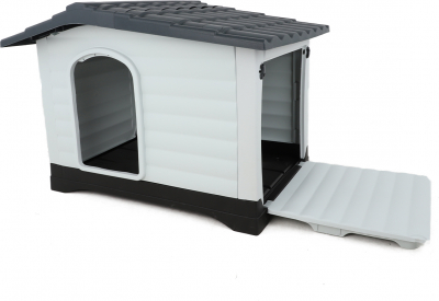 Caseta de plástico para perros con terraza - Zolia Thelma
