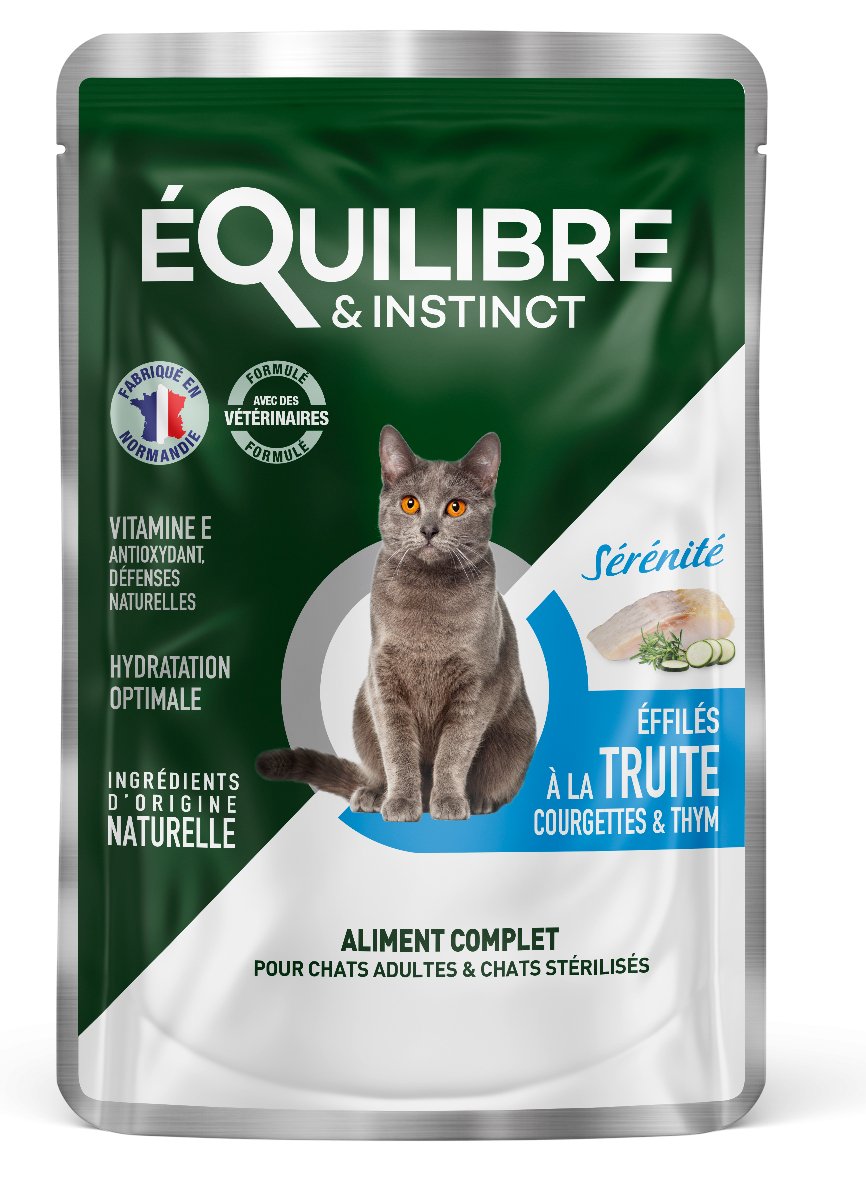 Equilibre & Instinct Feine Stücke mit Forelle für sterilisierte Katzen