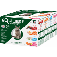 Equilibre & Instinct Effilés Multipack 4 variétés pour chats adultes