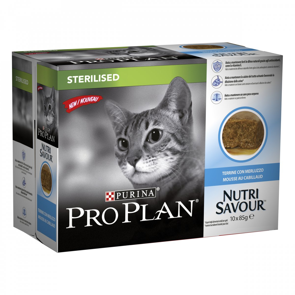 Pro Plan Adult Sterilised Maintenance au cabillaud pour chat stérilisé